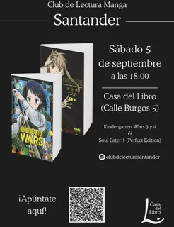 Club de lectura de manga: «Kindergarten Wars 3 y 4» y «Soul Eater 1 (Perfect Edition)» · Santander