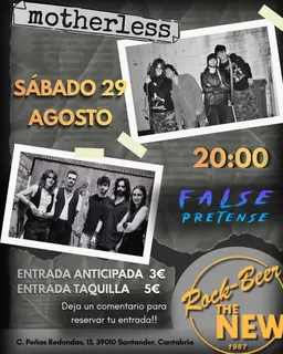 Concierto de False Pretense y Motherless · Santander