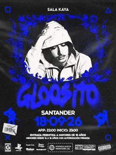 Gloosito en la sala Kaya · Santander