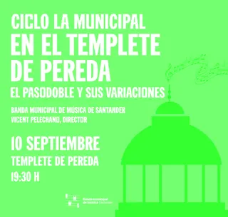 Concierto de la Municipal en el Templete de Pereda · Santander