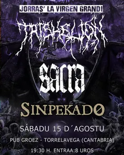 Concierto Triskelion, Sacra y Sinpekado · Torrelavega