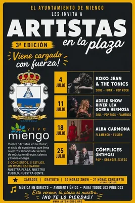 Conciertos «Artistas en la Plaza» III Edición · Miengo