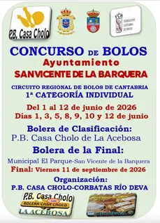 Concurso de bolos · San Vicente de la Barquera