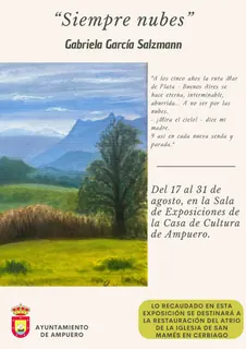 Exposición «Siempre Nubes» de Gabriela García Salzmann · Ampuero