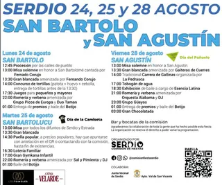 Fiestas de San Bartolo y San Agustín · Serdio