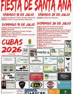Fiestas de Santa Ana · Cubas