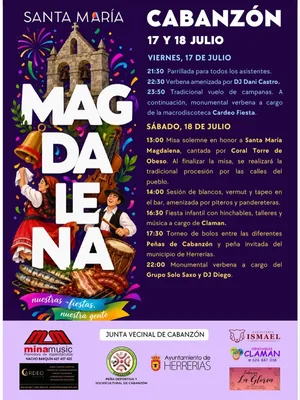 Fiestas de Santa María Magdalena · Cabanzón