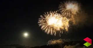 Fuegos artificiales de Noja