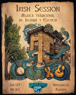 Irish Session: música tradicional irlandesa · Barcenillas