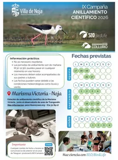 IX Campaña de Anillamiento Científico de Noja