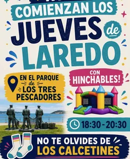 Jueves de Laredo con hinchables · Laredo