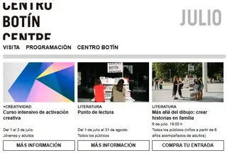 Julio en el Centro Botín · Santander
