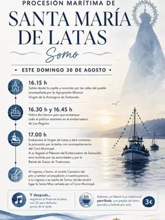 Procesión Marítima de Santa María de Latas · Somo