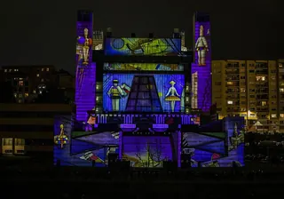 Proyección de Vídeo Mapping Finalista · Los Corrales de Buelna
