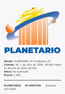 Sesiones del Planetario · Santander