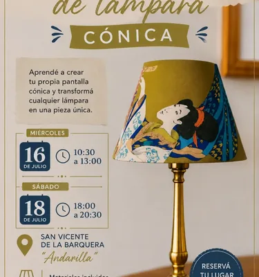 Taller Pantalla Lámpara Artesanal · San Vicente de la Barquera