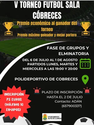 Torneo de fútbol sala · Cóbreces