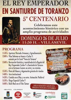 V Centenario El Rey Emperador · Santiurde de Toranzo