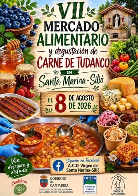VIII Mercado agroalimentario y degustación de carne de tudanca, en Santa Marina (Silió)